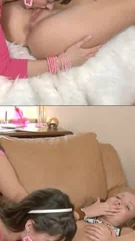 Fabulous teen is pleasuring her girlfriend's pussy
