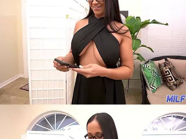 Oriental mother I'd like to fuck gets screwed hard by large wang