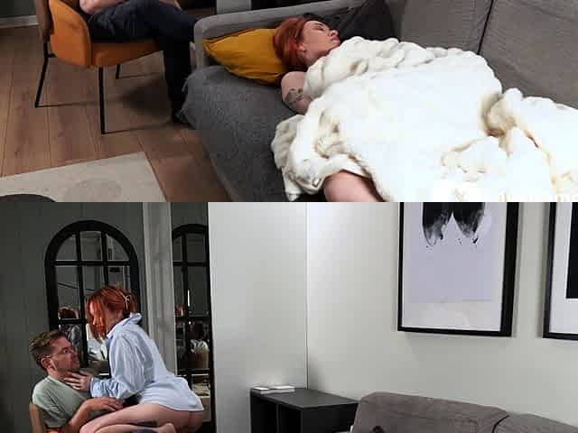 Our roomate was in bed when we fucked