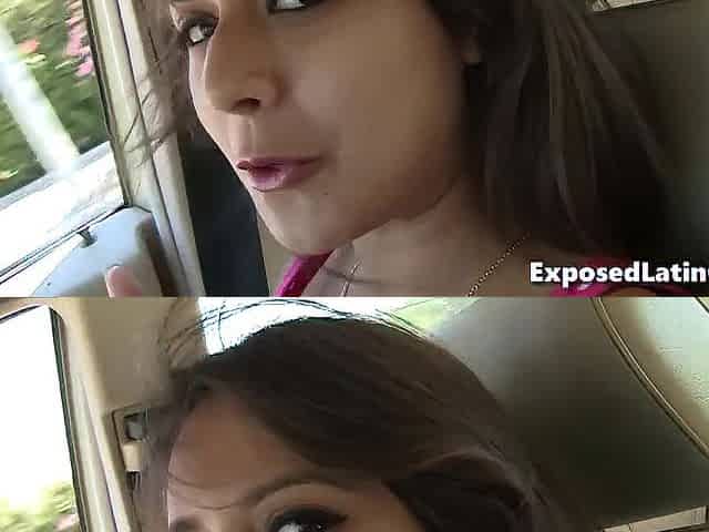 Hawt latin chick gloryhole floozy getting eaten out after blow job