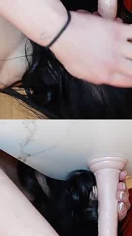 Sloppy Dildo BJ