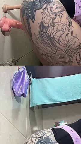 Redhead touches herself