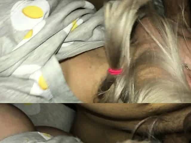 Real home sex tape filmed on phone with flashlight