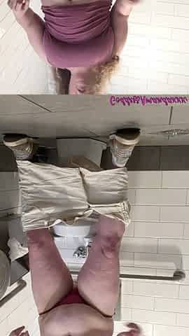 Pissing & Teasing You with My Sexy Ass in Public Toilets