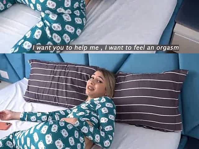 Step Sister Caught Watching Porn And Have Orgasms - Beg For Creampie