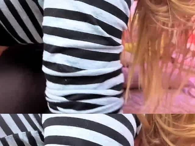 Webcam busty blonde stripped covered by oil anal masturbate