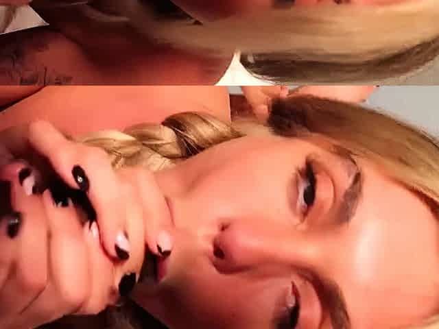 Cute blond fucks bbc in braid and gets massive cumshot in