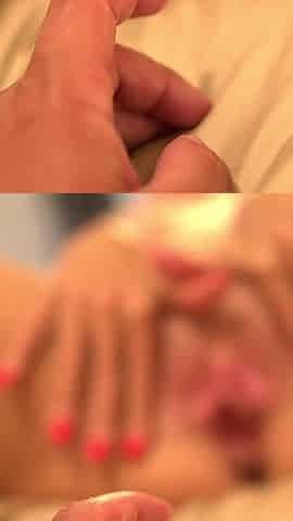 Tina in High Heels, Plays with Her Panties, Blows and Fucks Her Husband with an Anal Plug in Her Ass