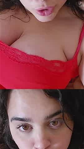 Facetiming My Cuck After a Rough Creampie - Ass & Pussy Cleanup JOI