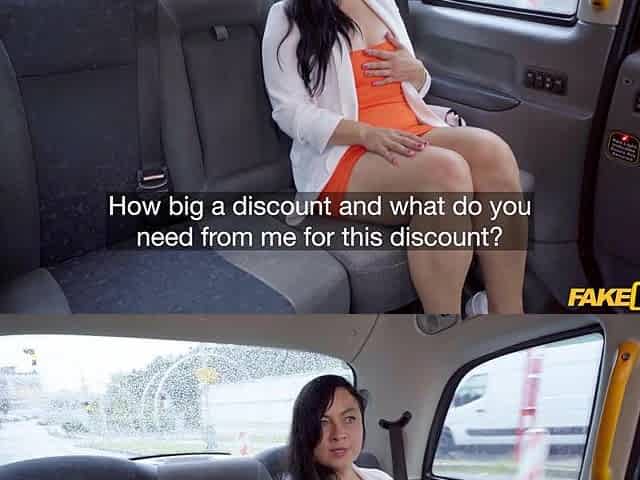 Naughty MILF in taxi X-rated clip