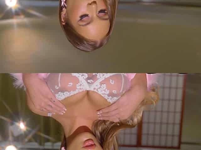Big tits blonde sexy striptease session