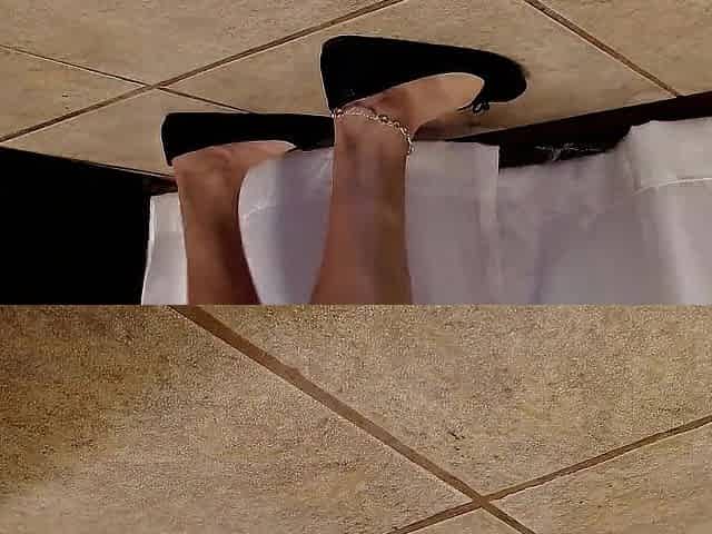 Ebony Ballet Flats Shoeplaying Anklet