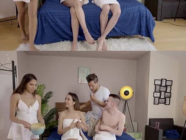 MASSAGE WITH A PLEASED ENDING TO A REAL PAIR!