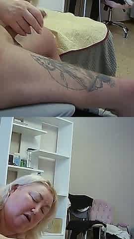 Girlfriend Gives Blowjob and Jerks off a Dick