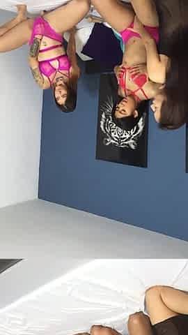 Neighbors meet to have a delicious threesome