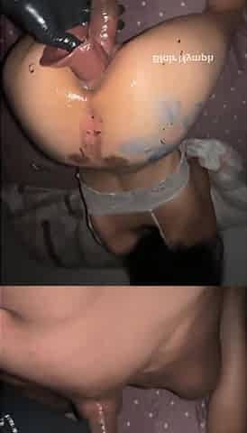 Fisting in Bitch Butt up, Face Down - Part 1 - Blair Nymph