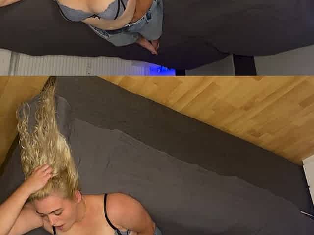 Preplay Before Sex with Clyde, Bonie Masturbates on the Bed, and Brings Herself to Multiple Orgasms. Wet Kinky Sexy