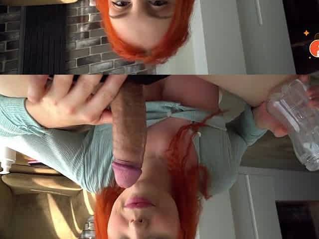 Polish Student Jerks Boyfriend with Toy and Swallows His Cum. Polish Bawdy Talk