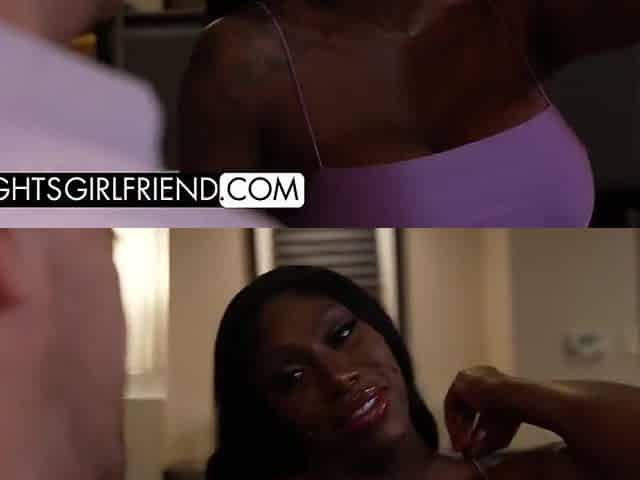 Ebony Mystique Fucks A White Fan With A Big Cock