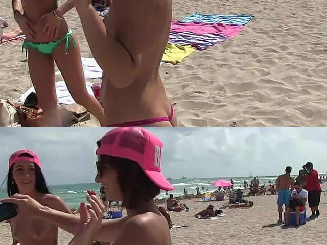 Mind blowing sex tape with girls on vacation
