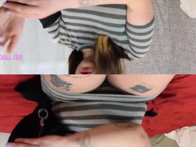 big beautiful woman Tease Obese Boobs n Abdomen
