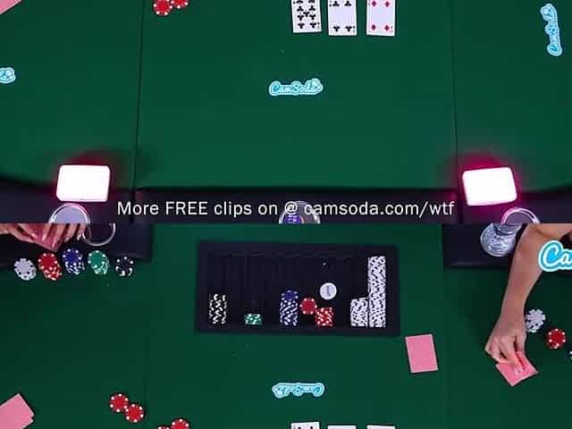Large Butt? Large Melons? They have it all... The CamSoda Beauties Playing Disrobe Poker