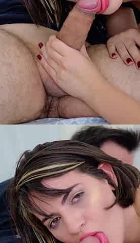 Brunette with Hairy Pussy Gets Fucked in Every Way