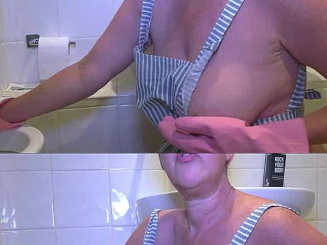 Stepmother Is Cleaning and Asks for Fuck