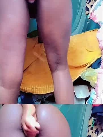 A ebony AFRO ANGEL BANGING HARD HER LARGE CUNT WITH A BOTTLE