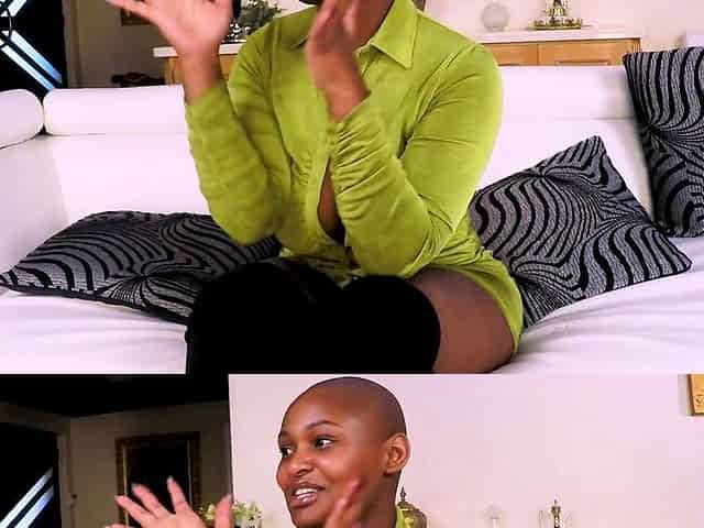 Huge tits bald Ebony model casting sex