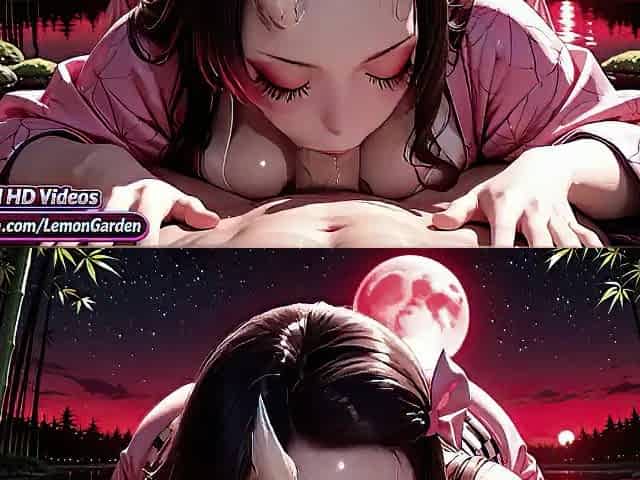 Nezuko gets screwed demonically in all poses. Demon slayer Manga. Manga. AI generated anime