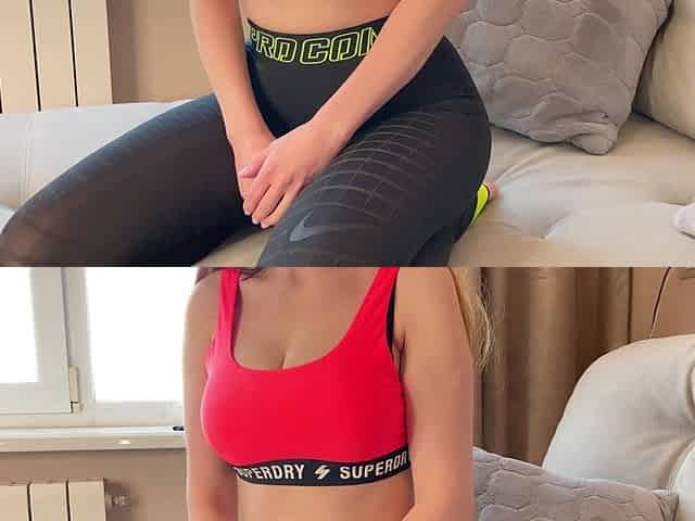 Stepsister Fucks with Stepbrother for Money - Creampie - Russian Amateur with Conversation