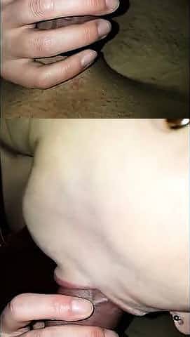 Deutsch Amateur Blowjob harter Schwanz mit Cockring