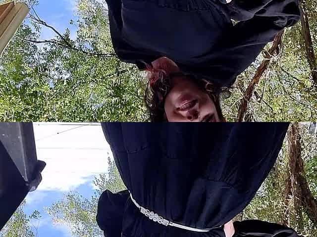 Real amateur couple outdoor ass fuck and anal creampie in hd