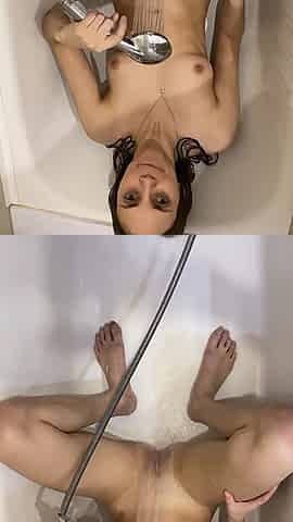 Masturbation in the Shower with Water