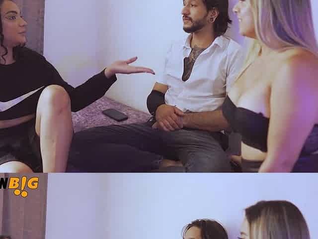 My GF brough her friend to watch a movie but i prefer to fuck her besides her