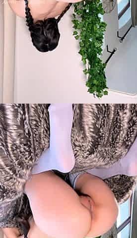 Hungry brunette solo masturbation