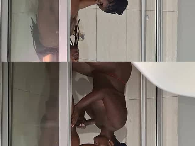 Crazy Shower Fuck After Golden Liquid for the First Time