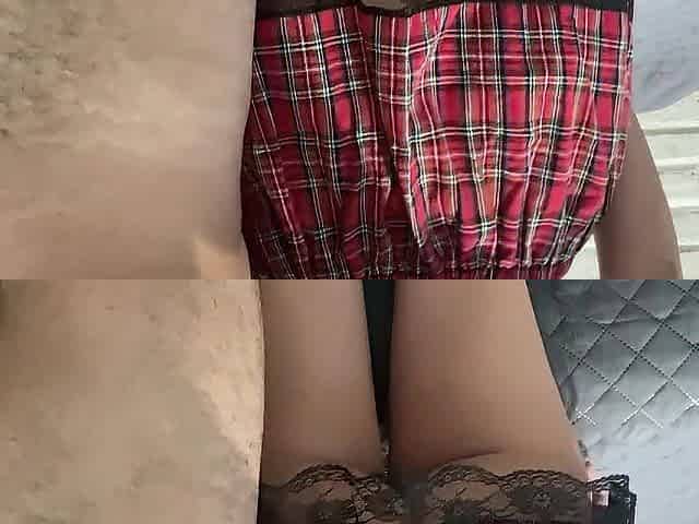 Le meto un sex tool por el culo a una colegiala y me la cojo