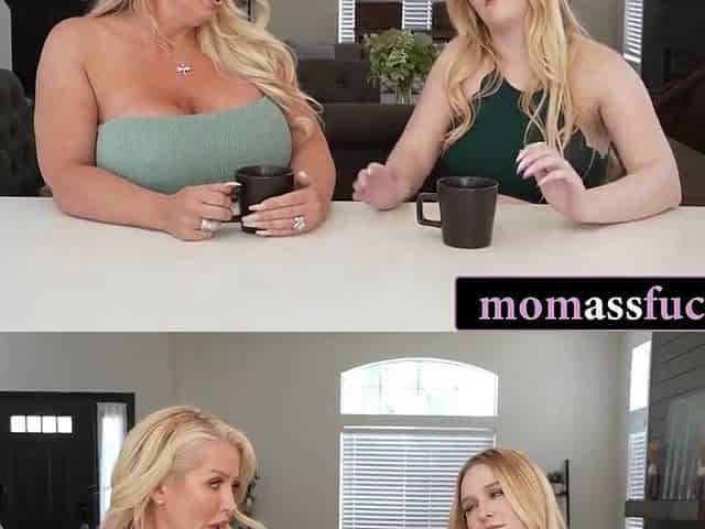 Guys Night In Turns Into a Wild Foursome with Breasty Stepmoms