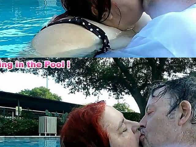 Nurse Vicki and Handsome Harry Are Having Fun Kissing in the Pool!
