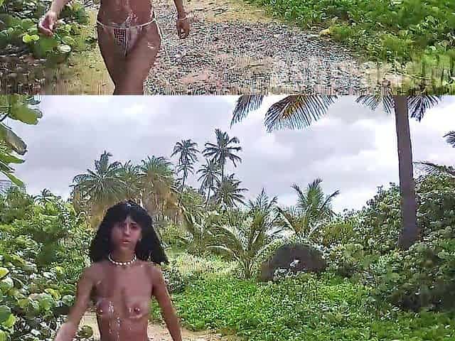 Hirsute Exotic Native Tribal Dance Compilation Undressed Public Latin chick