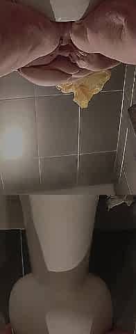 In the Public Crapper That babe Cums on Top