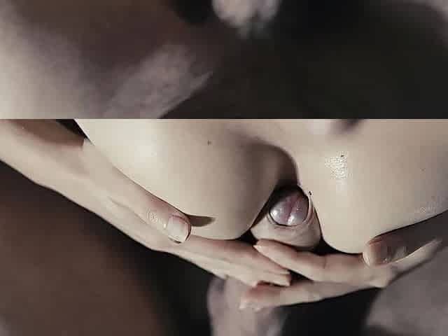 That guy Screws My Breasts Until I Cum, Then This guy Gets Down and Licks My Vagina to Climax