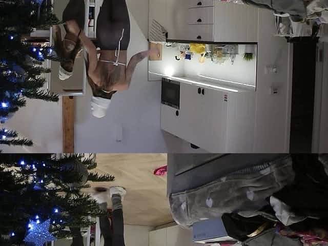 Thongs and Transparent Leggings Try on at Home Like a Party