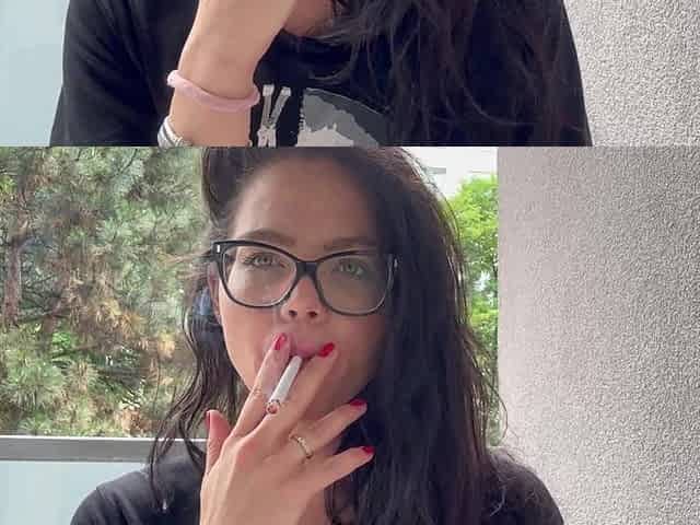 Smoking When Answering You Here