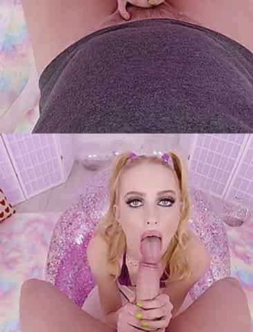 Blonde Nympho Wants to Suck Cock POV