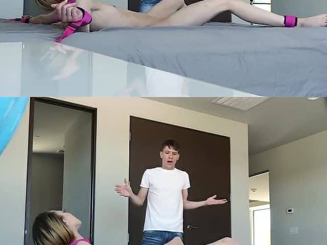 Tied up goddess Allie Addison gets fingered and fucked balls deep
