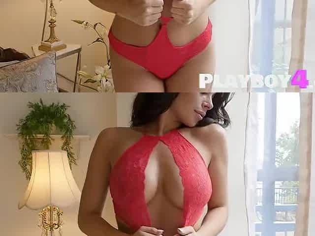 Outstanding large butt and large melons MILFs bare flawless body and posed for the Playboy