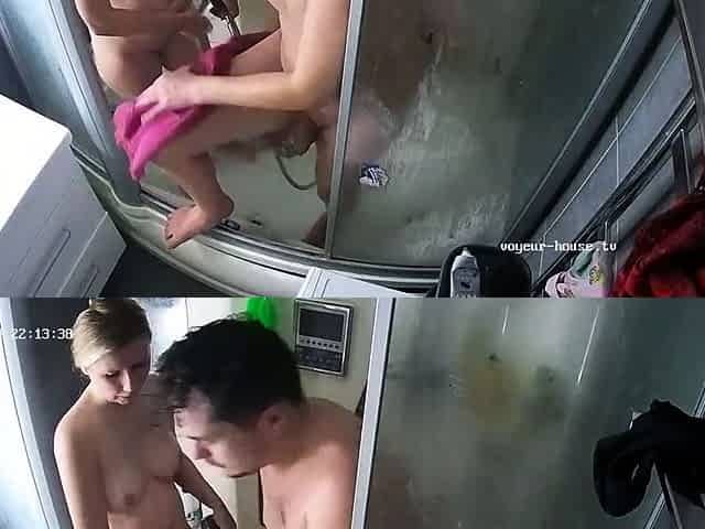 Sexy amateur blonde Russian web cam girl sucking on her toy